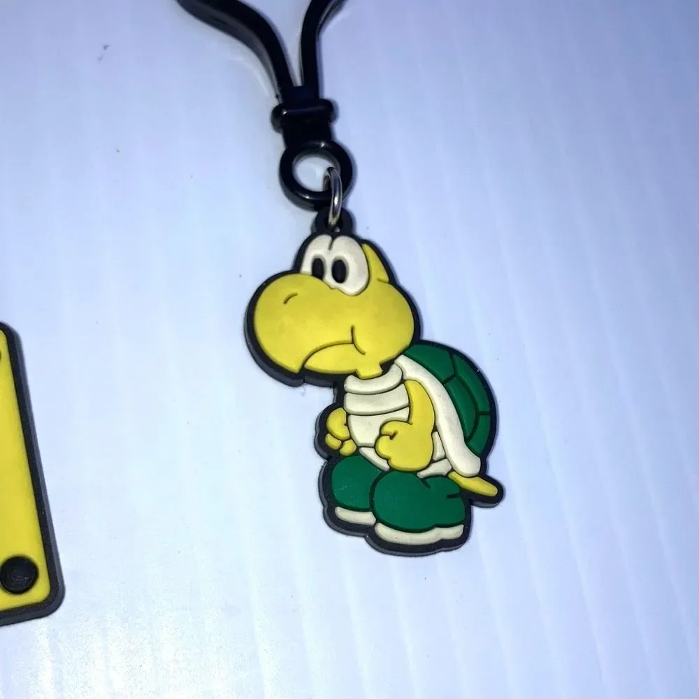 MARIO BROS Backpack Lunchbox Purse Charm Luigi Koopa Troopa Question Mark Trio